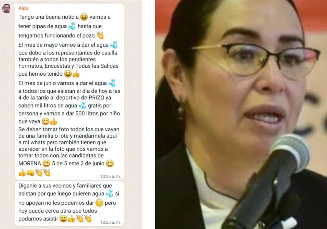 Pipas De Agua A Cambio De Votos Y Asistencia A Mítines Condiciona Candidata De Morena A La 6609