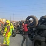 GOBIERNO DE LA PAZ ENTREGA LLANTAS DE DESUSO A EMPRESA CEMENTERA